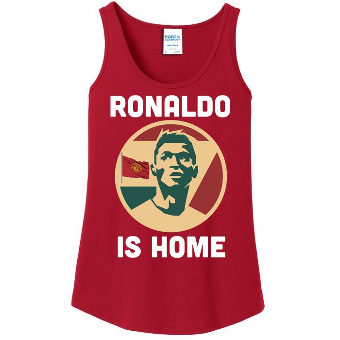 Ronaldo Is Home Manchester Ladies Essential Tank