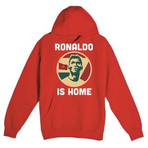 Ronaldo Is Home Manchester Premium Pullover Hoodie