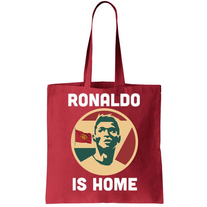 Ronaldo Is Home Manchester Tote Bag