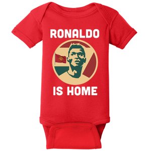 Ronaldo Is Home Manchester Baby Bodysuit