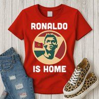 Ronaldo Is Home Manchester Womens T-Shirt