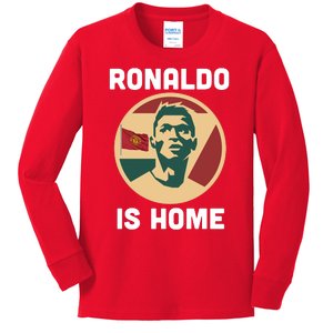 Ronaldo Is Home Manchester Kids Long Sleeve Shirt