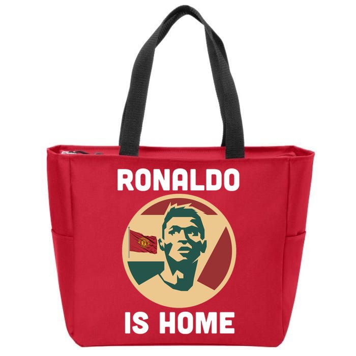 Ronaldo Is Home Manchester Zip Tote Bag