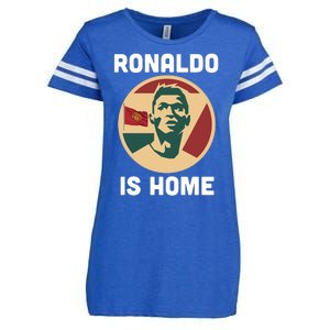 Ronaldo Is Home Manchester Enza Ladies Jersey Football T-Shirt