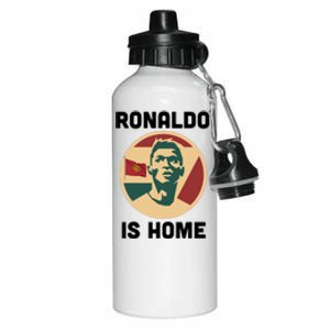 Ronaldo Is Home Manchester Aluminum Water Bottle