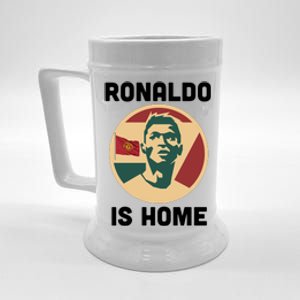 Ronaldo Is Home Manchester Beer Stein