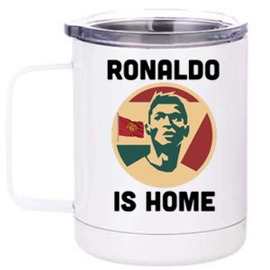 Ronaldo Is Home Manchester 12 oz Stainless Steel Tumbler Cup