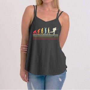 Retro Ice Hockey Evolution Gift For Ice Hockey Players Women's Strappy Tank