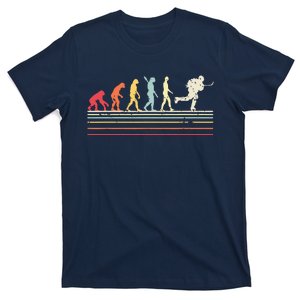 Retro Ice Hockey Evolution Gift For Ice Hockey Players T-Shirt