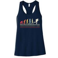 Retro Ice Hockey Evolution Gift For Ice Hockey Players Women's Racerback Tank