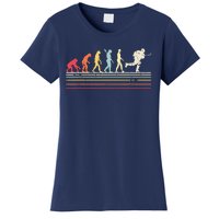 Retro Ice Hockey Evolution Gift For Ice Hockey Players Women's T-Shirt