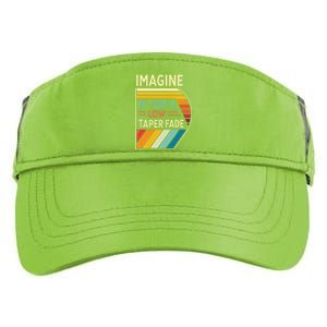 Retro Imagine If I Got A Low Taper Fade Funny Viral Meme Adult Drive Performance Visor