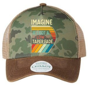 Retro Imagine If I Got A Low Taper Fade Funny Viral Meme Legacy Tie Dye Trucker Hat