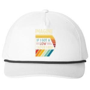 Retro Imagine If I Got A Low Taper Fade Funny Viral Meme Snapback Five-Panel Rope Hat