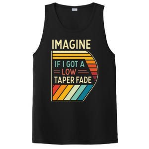 Retro Imagine If I Got A Low Taper Fade Funny Viral Meme PosiCharge Competitor Tank