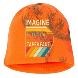 Retro Imagine If I Got A Low Taper Fade Funny Viral Meme Kati - Camo Knit Beanie