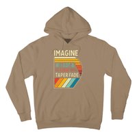 Retro Imagine If I Got A Low Taper Fade Funny Viral Meme Hoodie