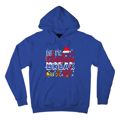 Retro Is It Christmas Break Yet Retro Xmas Winter Saying Gift Hoodie