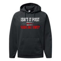 Retro IsnT It Past Your Jail Time American Flag Performance Fleece Hoodie