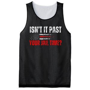 Retro IsnT It Past Your Jail Time American Flag Mesh Reversible Basketball Jersey Tank