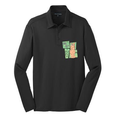 Retired Ironworker I Worked My Whole Life For This Uni Silk Touch Performance Long Sleeve Polo