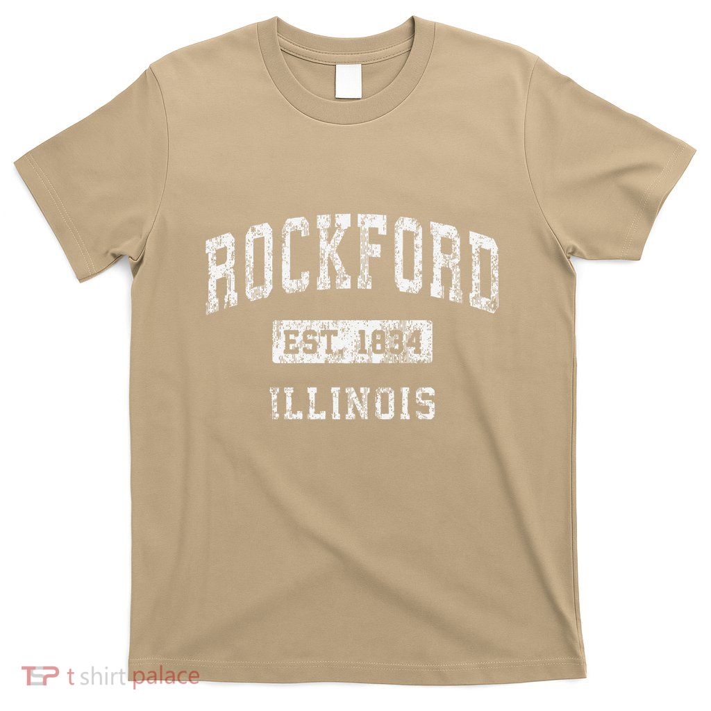 Rockford Illinois Il Vintage Established T-Shirt