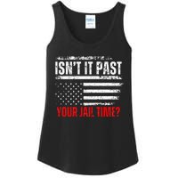 Retro IsnT It Past Your Jail Time Vintage American Flag Ladies Essential Tank