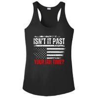 Retro IsnT It Past Your Jail Time Vintage American Flag Ladies PosiCharge Competitor Racerback Tank