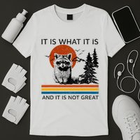 Raccoon It Is What It Is And It Is Not Great T-Shirt