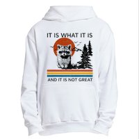 Raccoon It Is What It Is And It Is Not Great Urban Pullover Hoodie