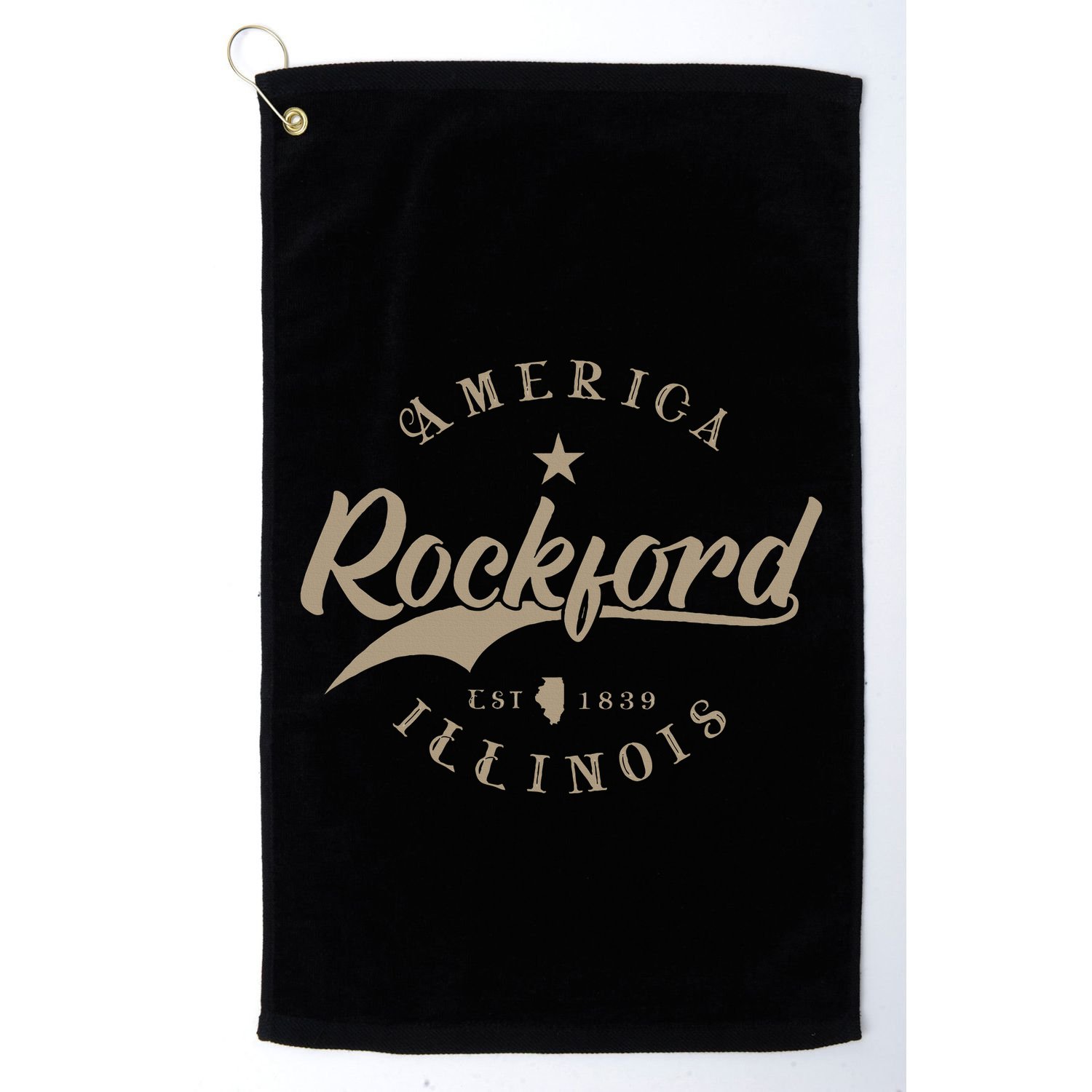 Rockford Il Illinois Golf Towel