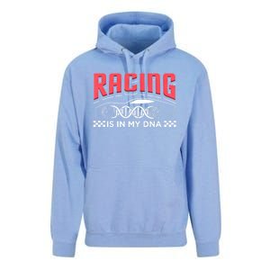 Racing Is In My Dna Because Racecar Drive Dirt Track Racing Funny Gift Unisex Surf Hoodie