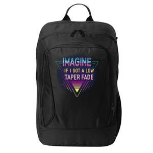 Retro Imagine If I Got A Low Taper Fade Funny Viral Meme City Backpack