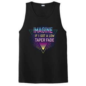 Retro Imagine If I Got A Low Taper Fade Funny Viral Meme PosiCharge Competitor Tank