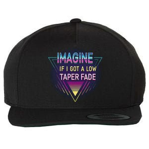 Retro Imagine If I Got A Low Taper Fade Funny Viral Meme Wool Snapback Cap