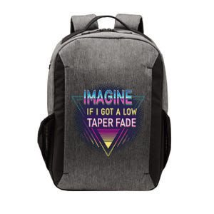 Retro Imagine If I Got A Low Taper Fade Funny Viral Meme Vector Backpack