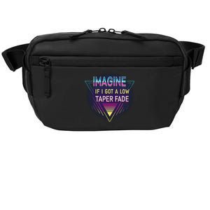 Retro Imagine If I Got A Low Taper Fade Funny Viral Meme Crossbody Pack