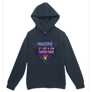 Retro Imagine If I Got A Low Taper Fade Funny Viral Meme Urban Pullover Hoodie