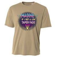 Retro Imagine If I Got A Low Taper Fade Funny Viral Meme Cooling Performance Crew T-Shirt