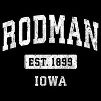 Rodman Iowa Ia Vintage Sports Established Doggie Tank