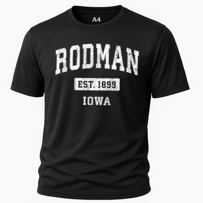 Rodman Iowa Ia Vintage Sports Established Cooling Performance Crew T-Shirt