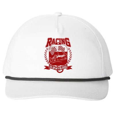 Racing Is In My Blood Snapback Five-Panel Rope Hat