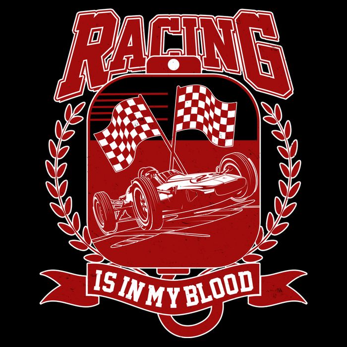 Racing Is In My Blood Tie-Dye T-Shirt