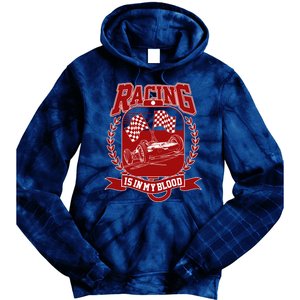 Racing Is In My Blood Tie Dye Hoodie