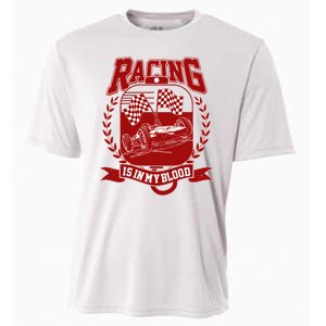 Racing Is In My Blood Cooling Performance Crew T-Shirt