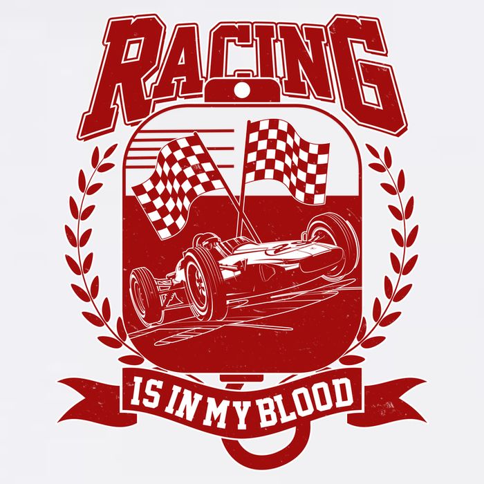 Racing Is In My Blood Cooling Performance Crew T-Shirt