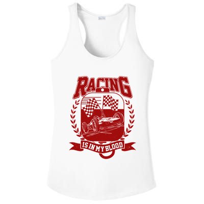 Racing Is In My Blood Ladies PosiCharge Competitor Racerback Tank
