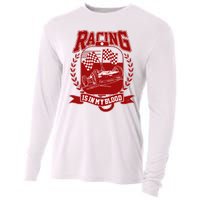 Racing Is In My Blood Cooling Performance Long Sleeve Crew