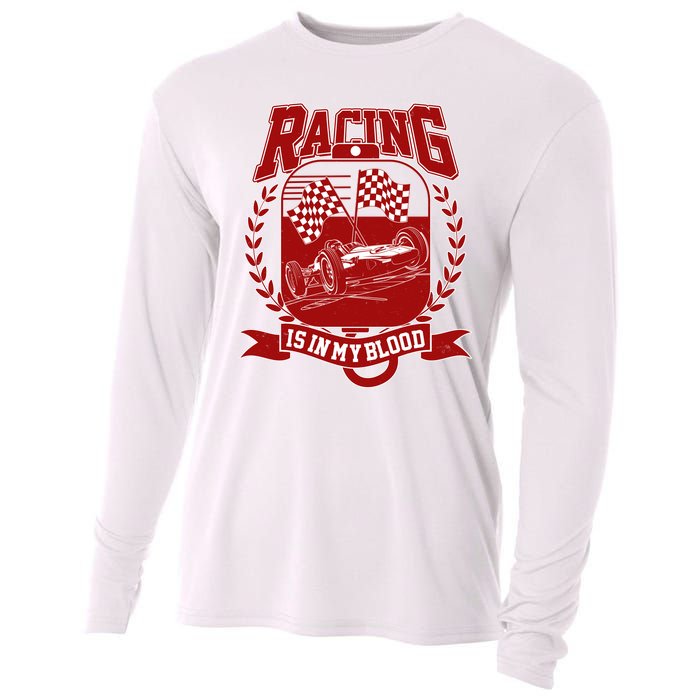 Racing Is In My Blood Cooling Performance Long Sleeve Crew