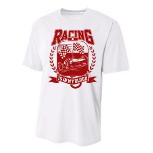 Racing Is In My Blood Performance Sprint T-Shirt